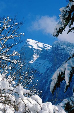 La montagne du Criou à Samoens dans les Alpes